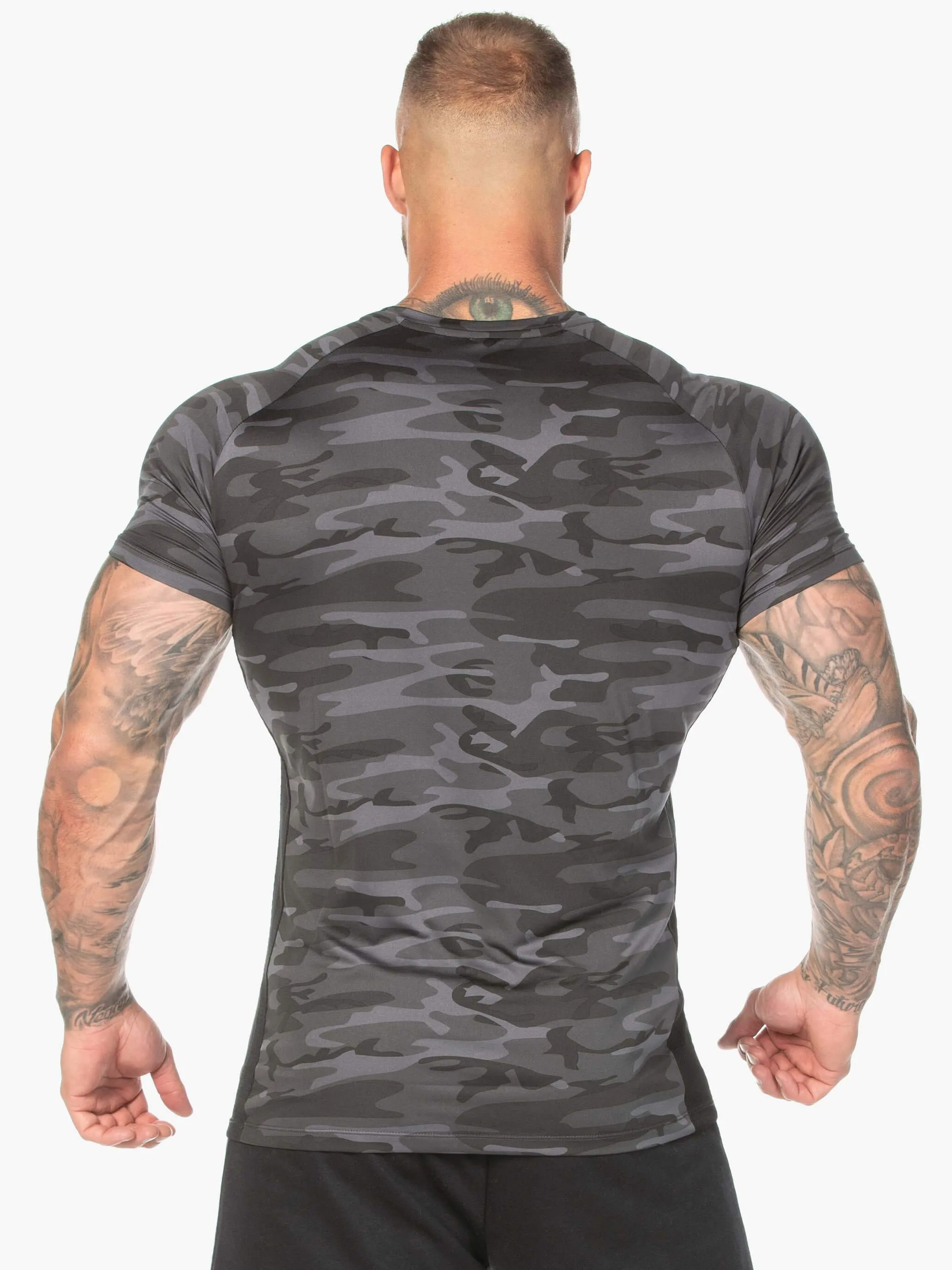 Camo Mesh T-Shirt - Black Camo