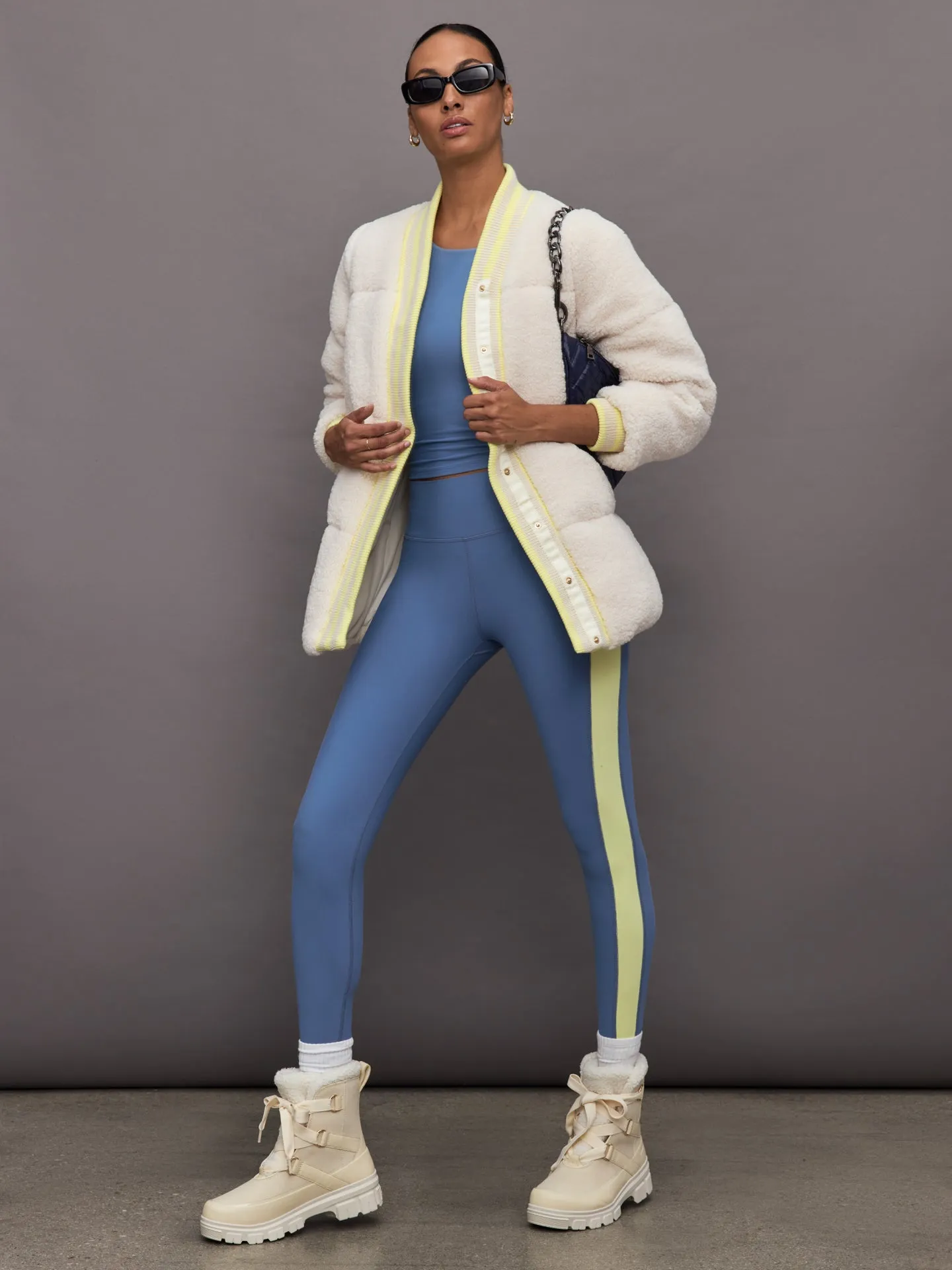 Carbon38 | Sherpa Puffer Jacket | Natural Sherpa