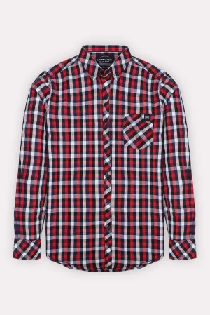 CHECKERD SLIM FIT CASUAL SHIRT