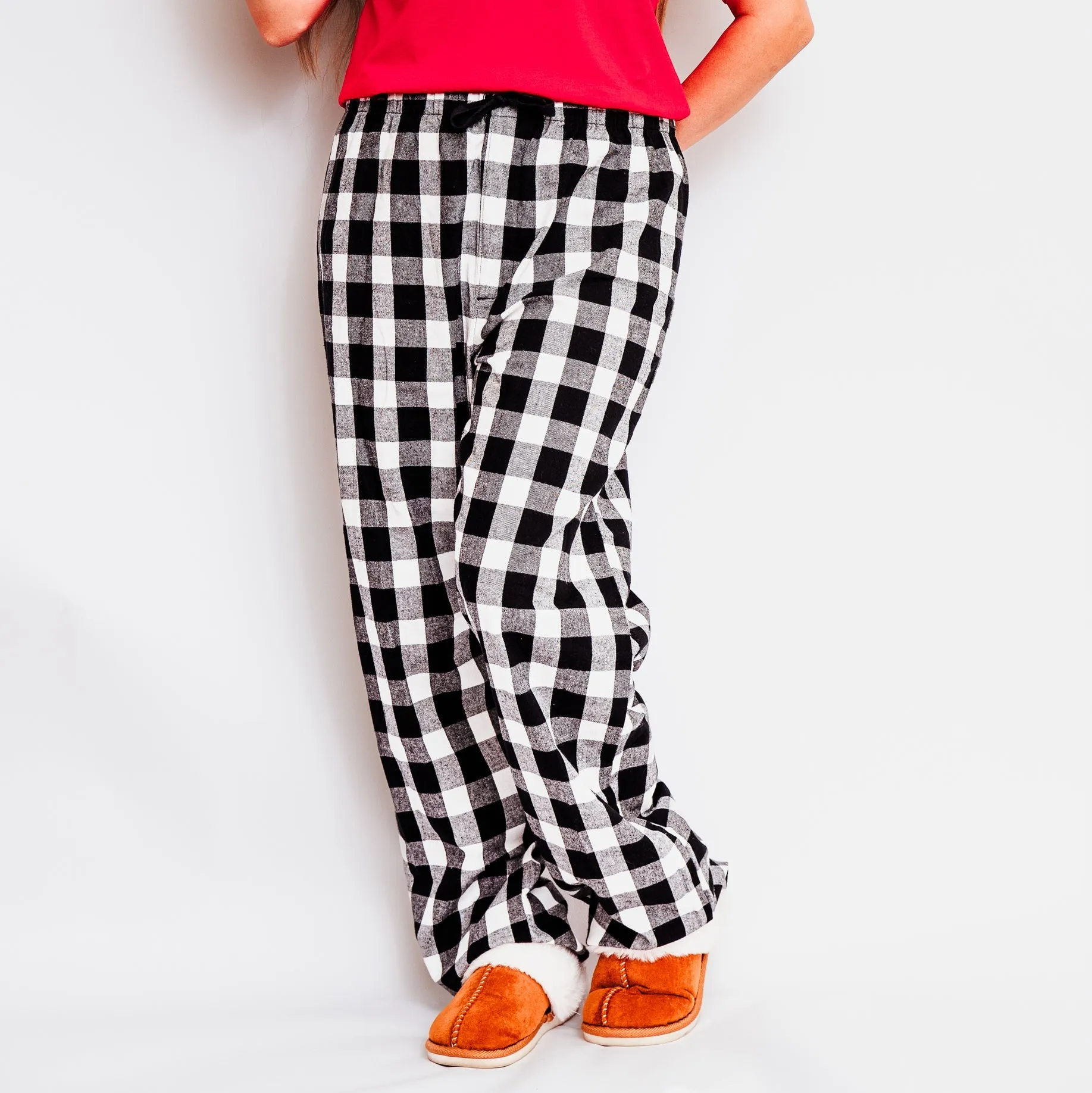 Christmas Vibes Snowflake | Plaid Pajama Set