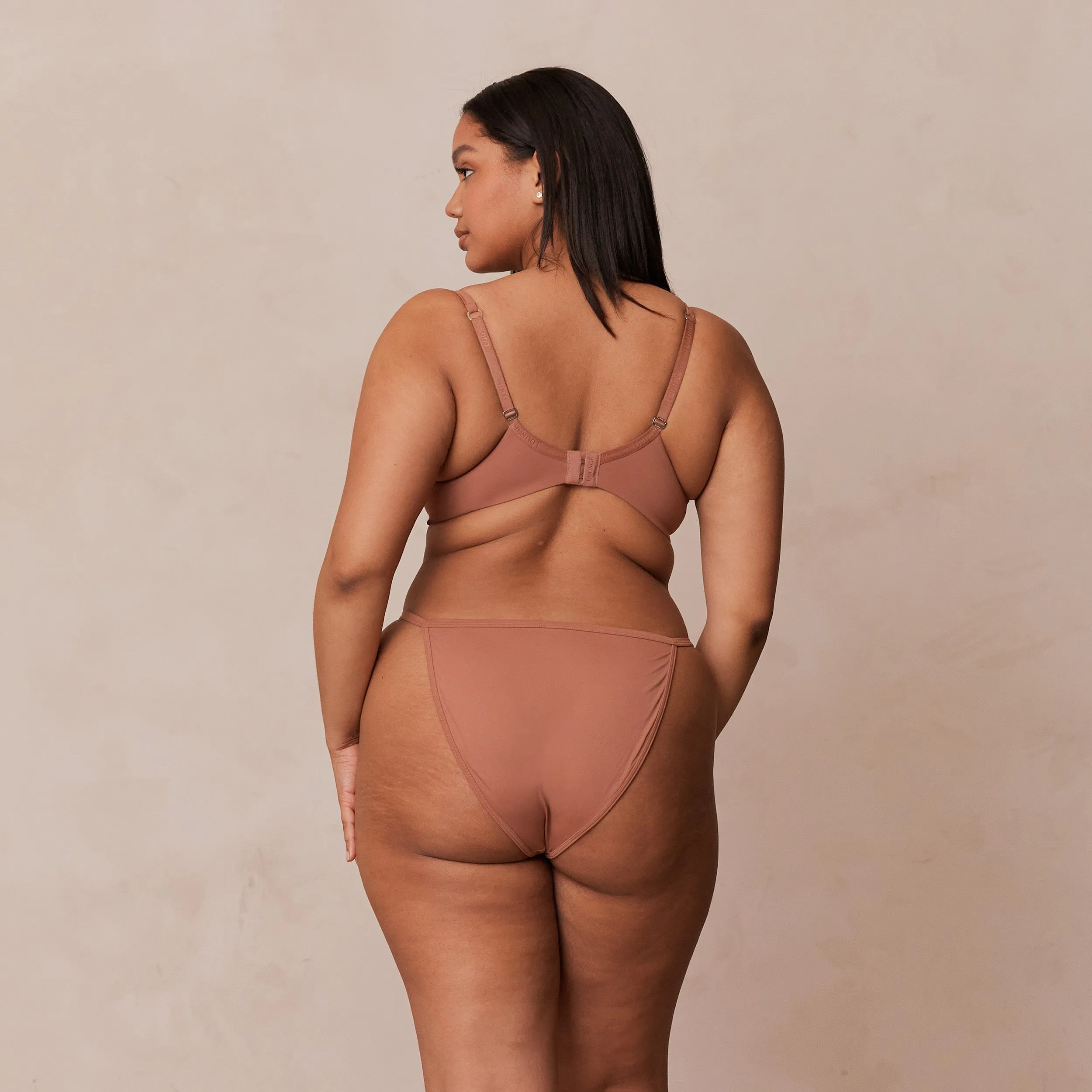 Classic Plunge T-shirt Soutien-Gorge - Moka