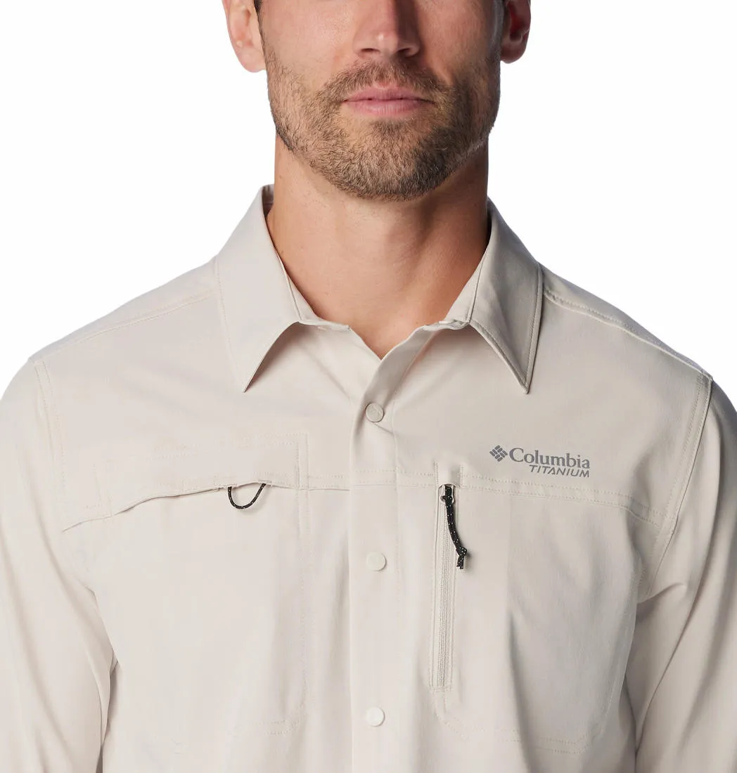 Columbia Men Beige Columbia Men Summit Valley Woven Long Sleeve Shirt