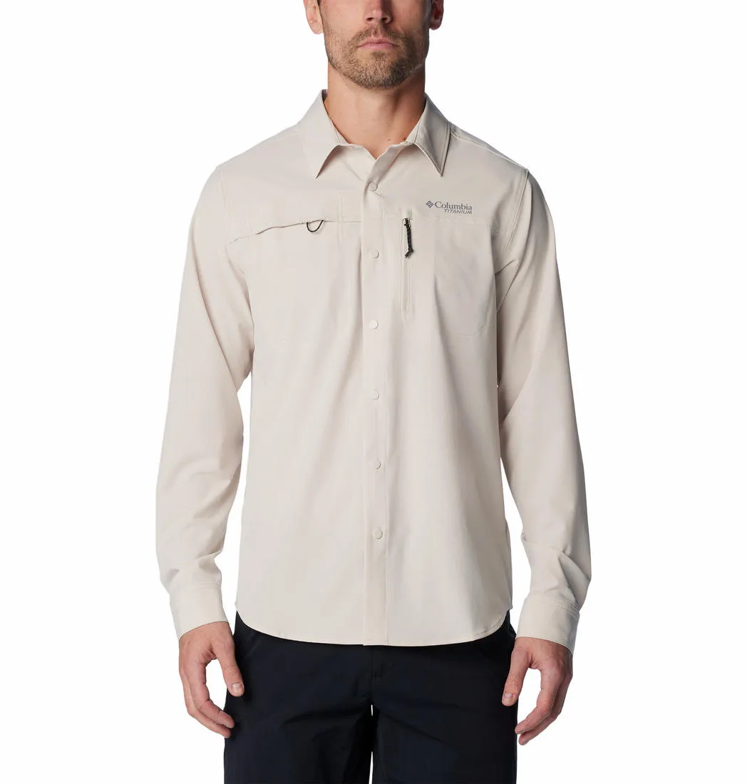 Columbia Men Beige Columbia Men Summit Valley Woven Long Sleeve Shirt
