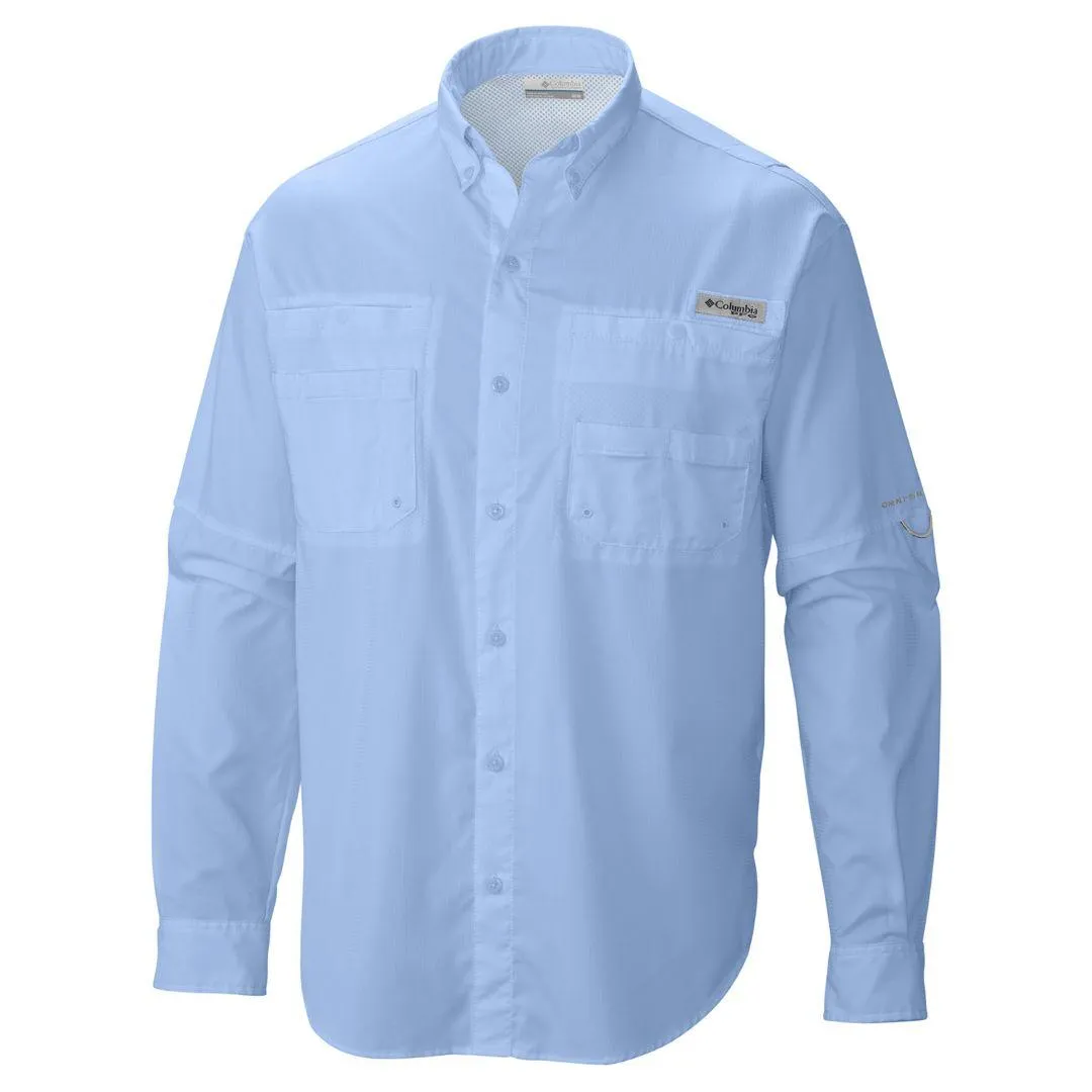 Columbia Men Blue Tamiami II Long Sleeve Shirt