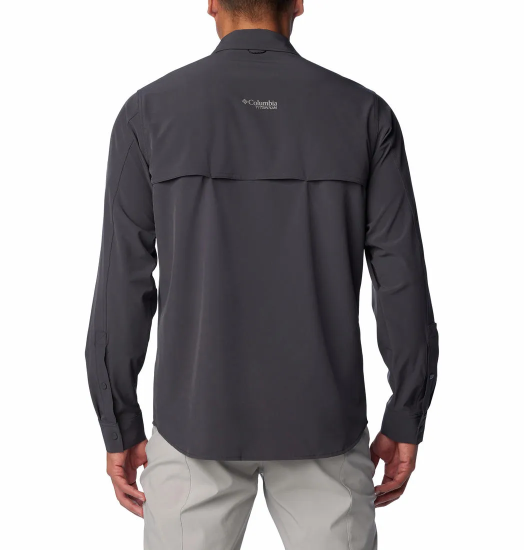 Columbia Men Grey Columbia Men Summit Valley Woven Long Sleeve Shirt