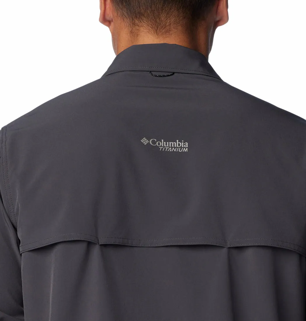 Columbia Men Grey Columbia Men Summit Valley Woven Long Sleeve Shirt