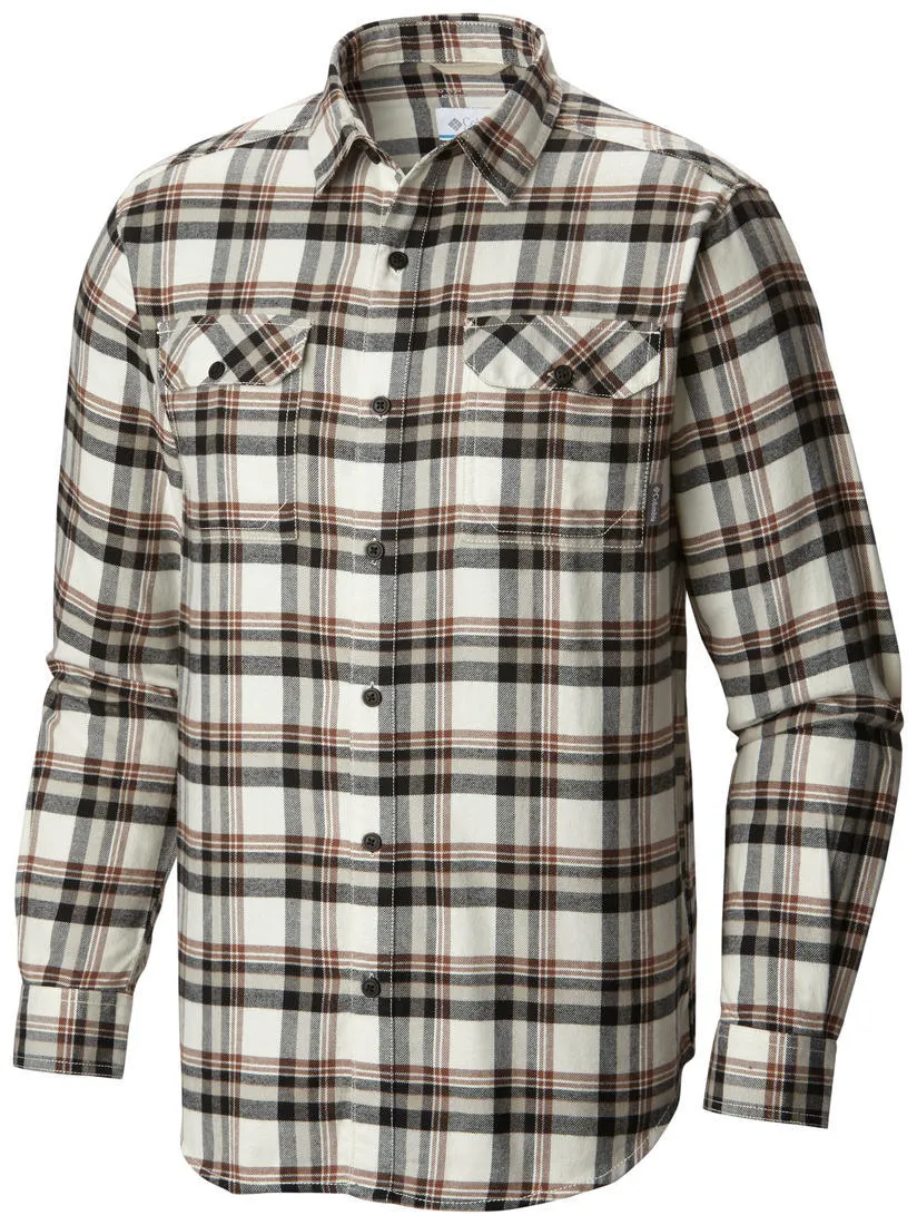 Columbia Men White Flare Gun Flannel III Long Sleeve Shirt