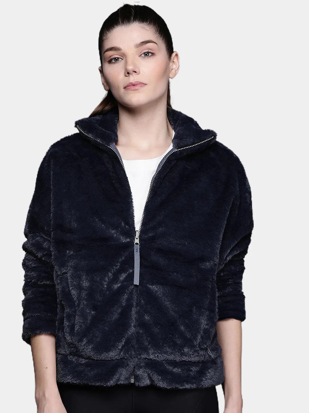 Columbia Women Blue Bundle Up Full Zip Fleece Jacket