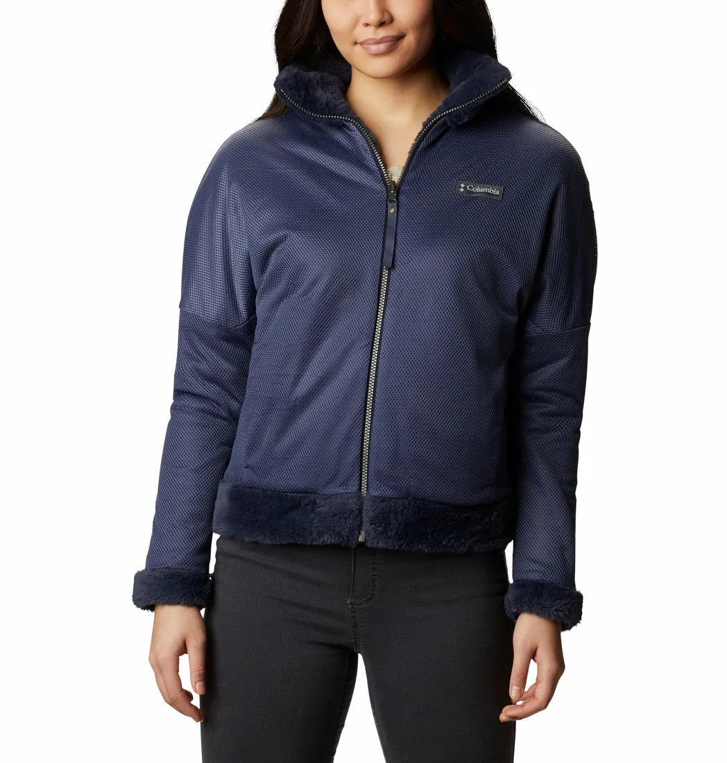 Columbia Women Blue Bundle Up Full Zip Fleece Jacket