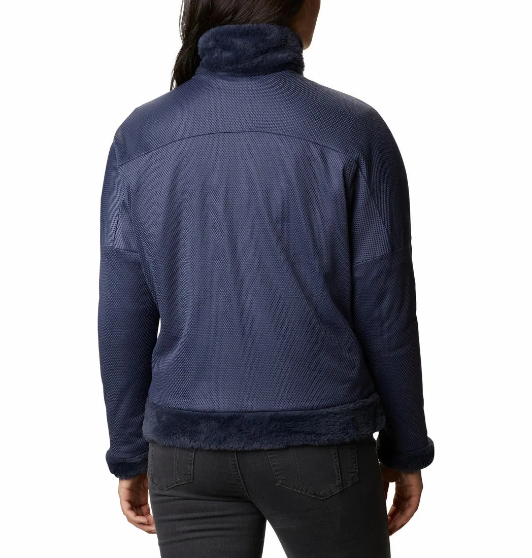Columbia Women Blue Bundle Up Full Zip Fleece Jacket