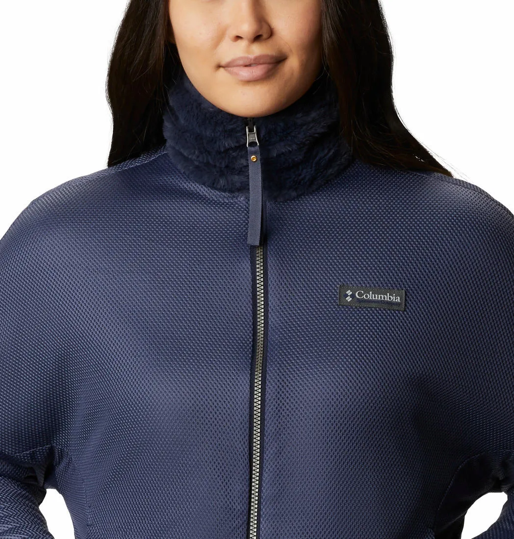 Columbia Women Blue Bundle Up Full Zip Fleece Jacket
