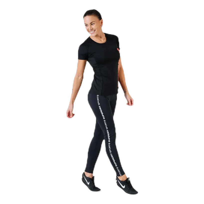 Core Mesh Tee Black