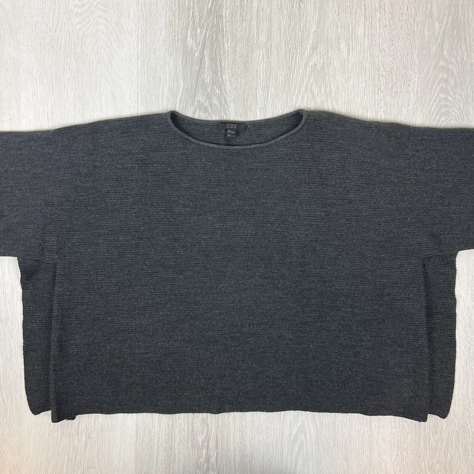 COS Womens Knitted Wool Cropped T-Shirt/Sweater Size Small