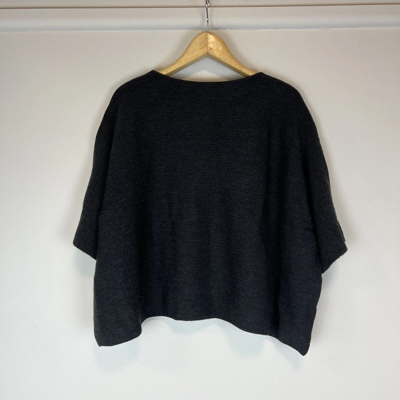 COS Womens Knitted Wool Cropped T-Shirt/Sweater Size Small