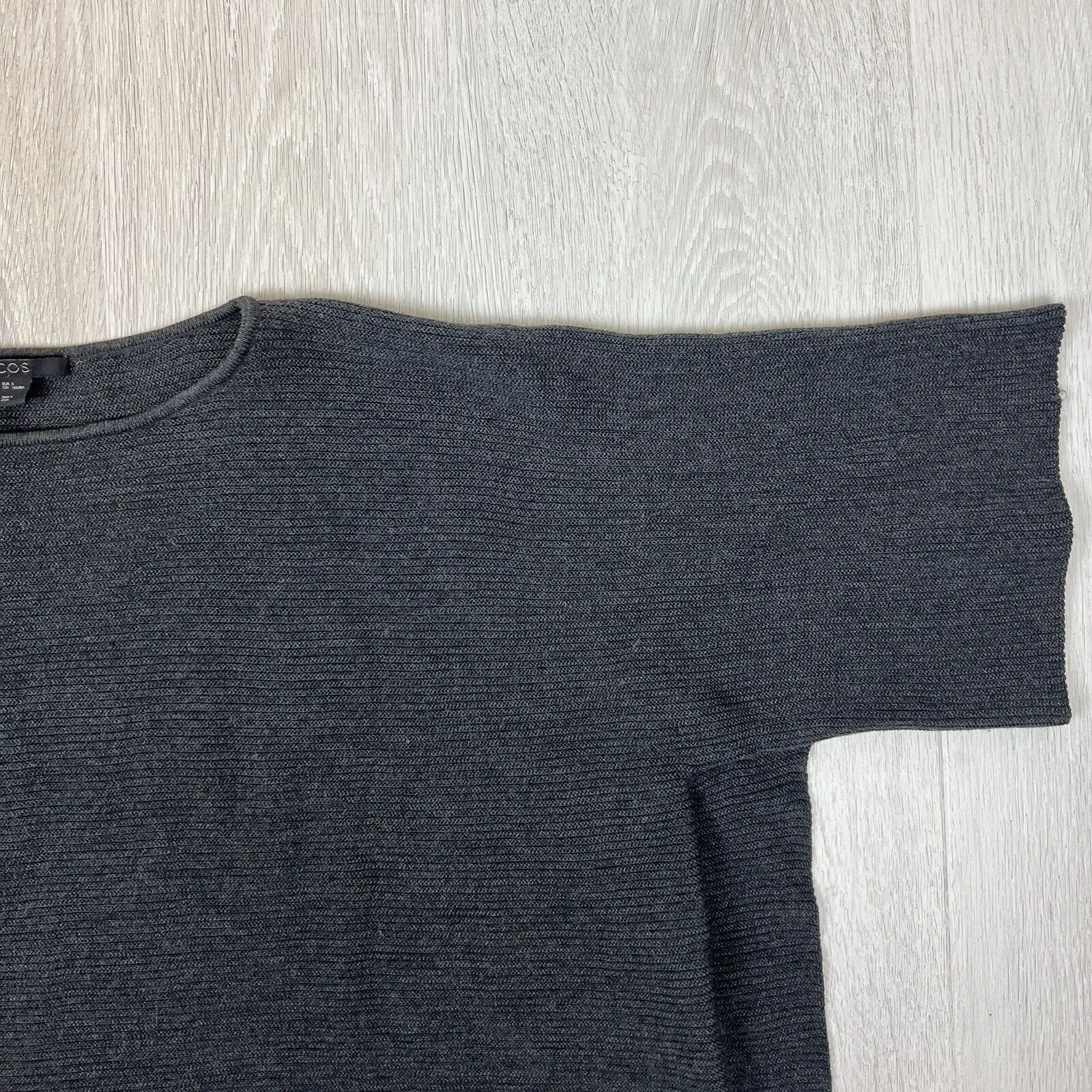 COS Womens Knitted Wool Cropped T-Shirt/Sweater Size Small