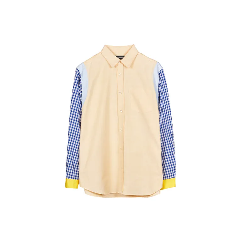 CRAZY PATTERN OXFORD SHIRTS - YELLOW