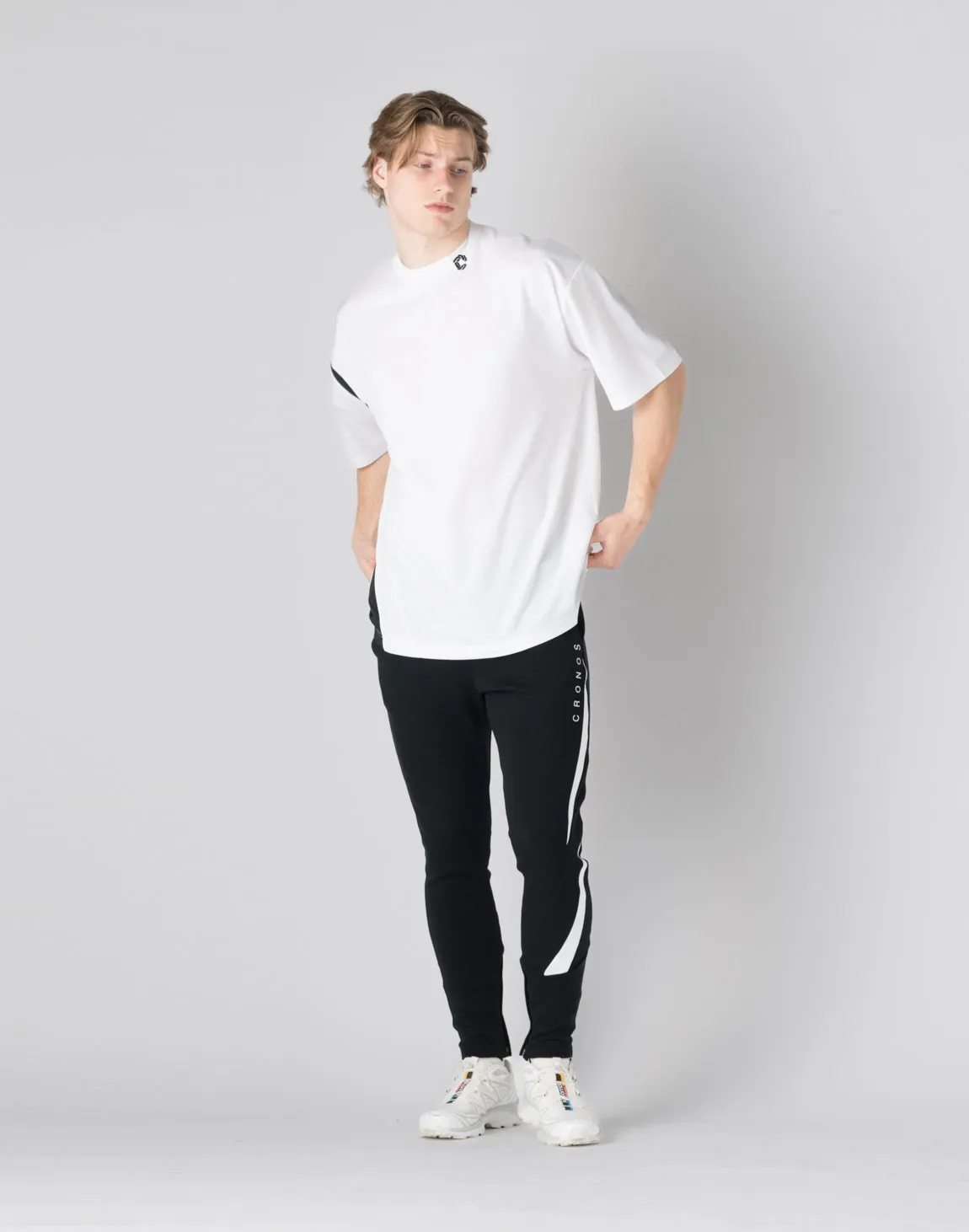 CRONOS pinhole mesh T-shirts【WHITE】
