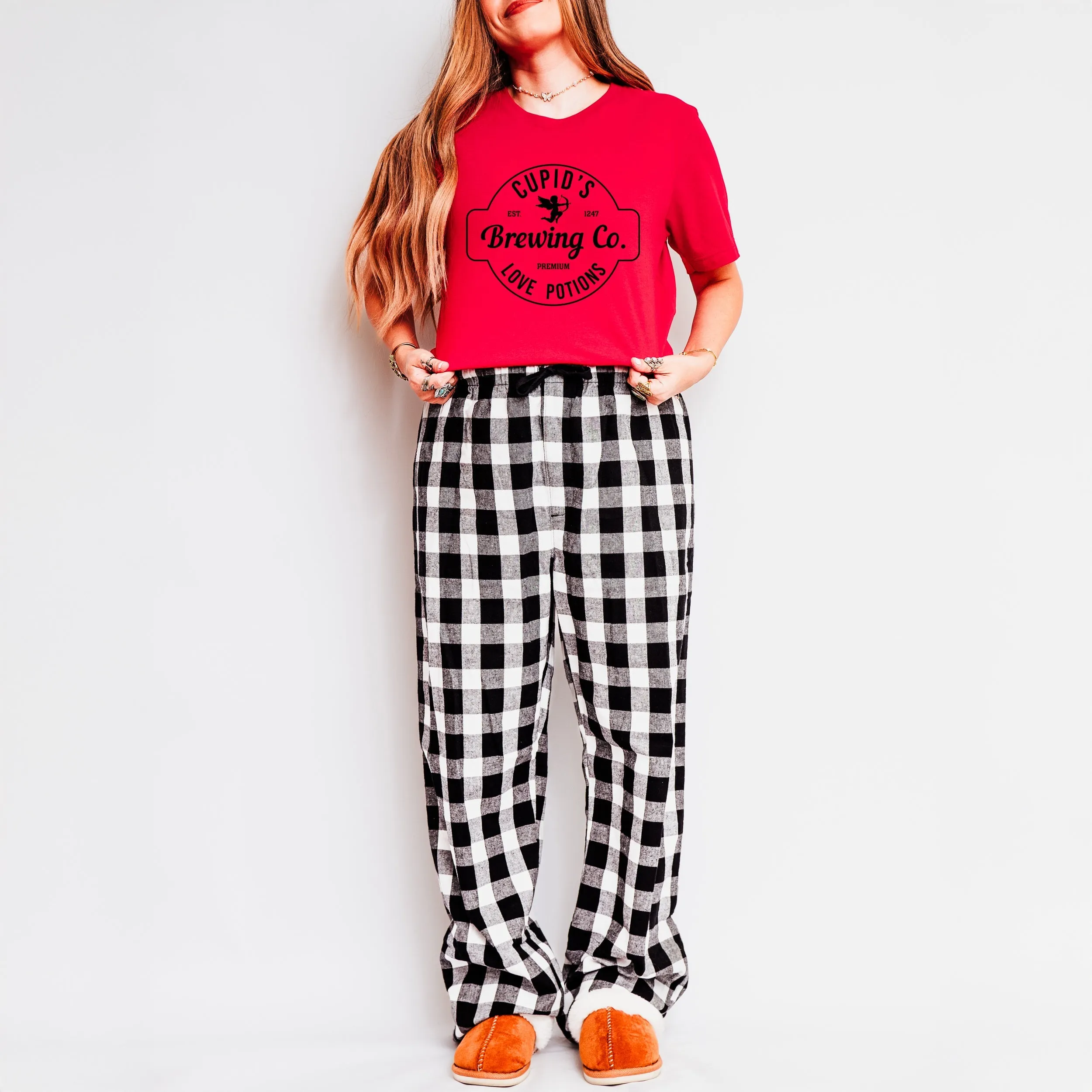 Cupid's Brewing Co. | Plaid Pajama Set