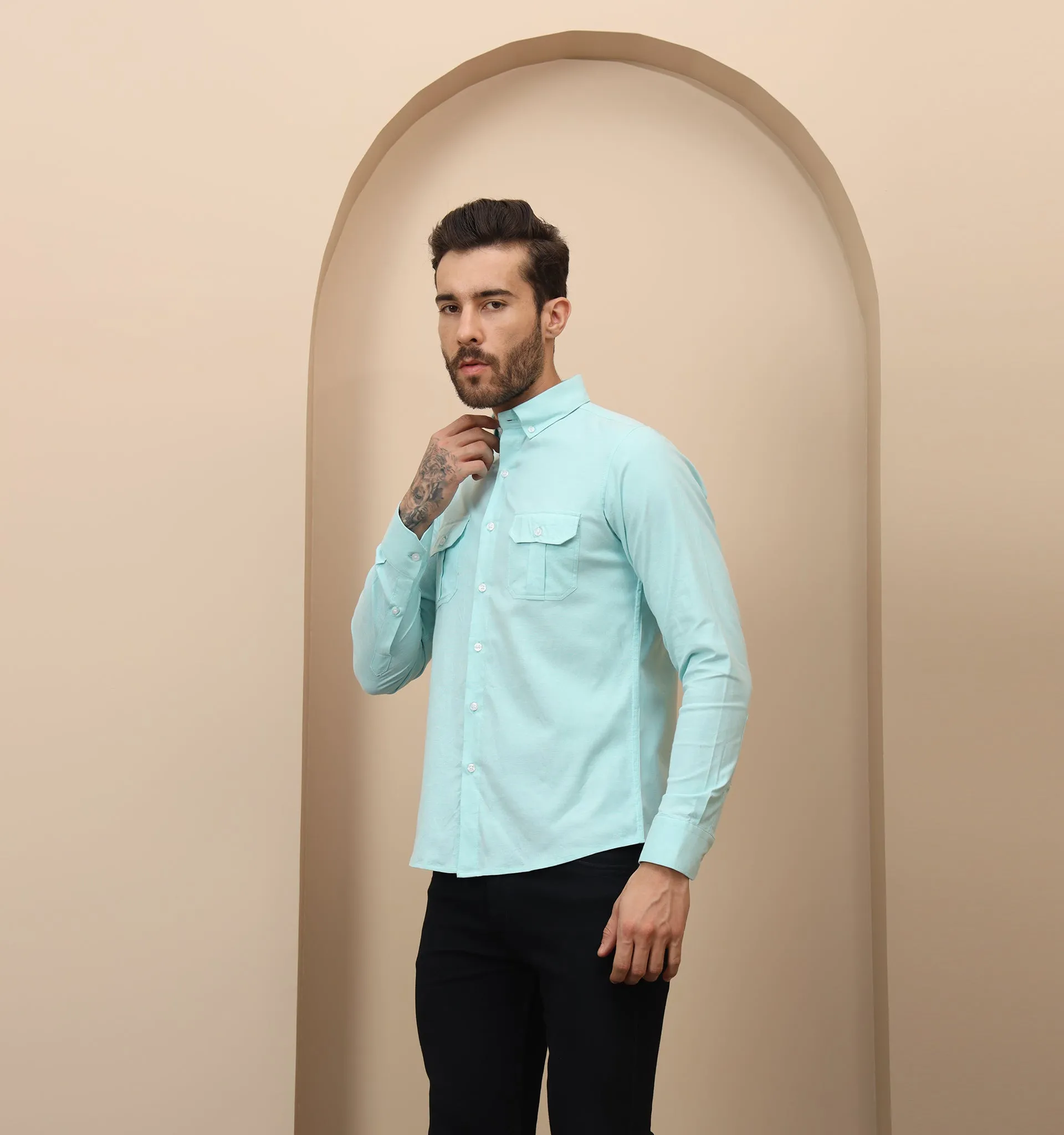 Cyan Utility Shirt