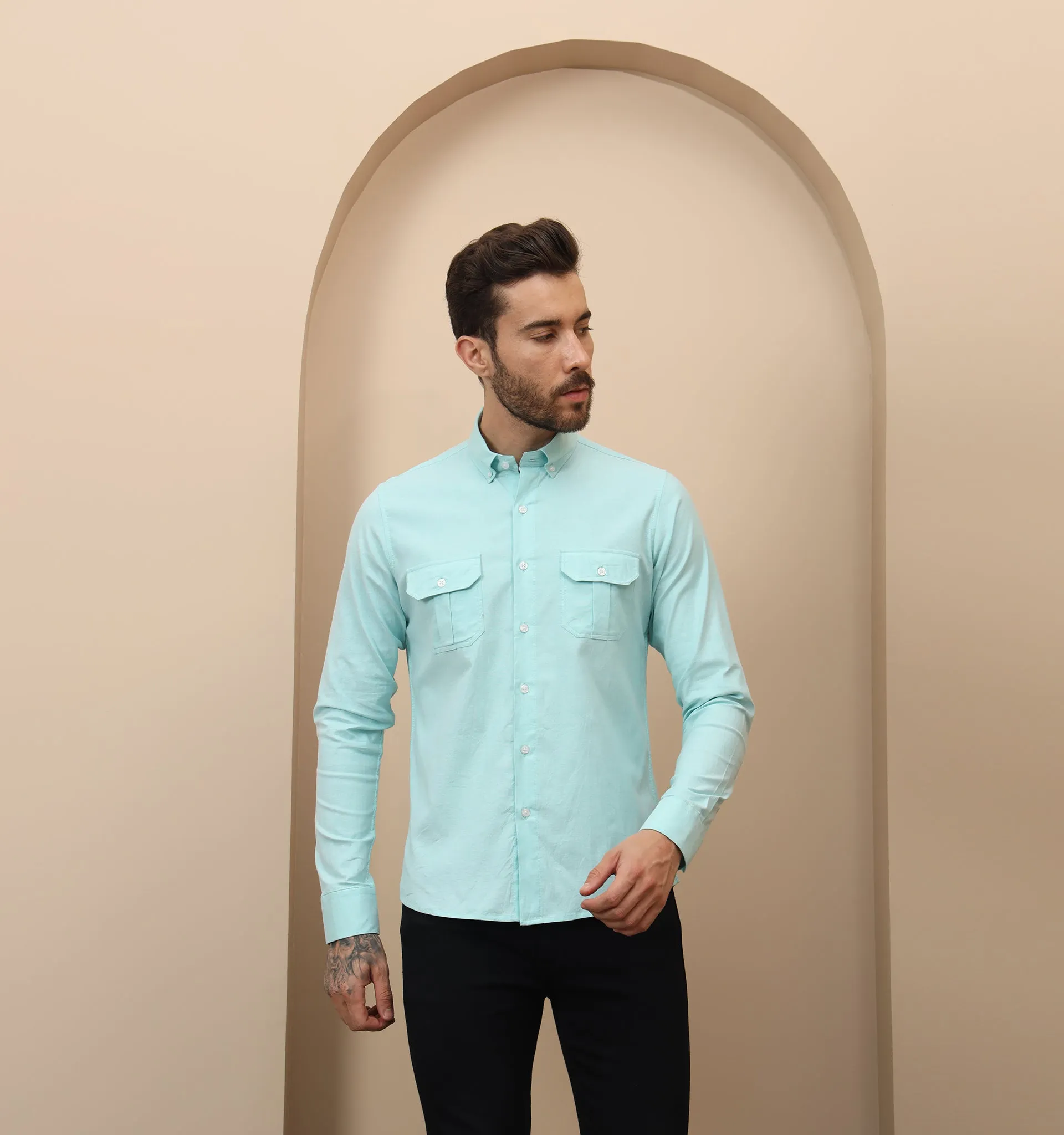 Cyan Utility Shirt