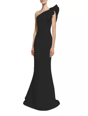 Diana Formal One Charming Shoulder Ruffle Dress