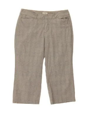DOCKERS Womens Curvy Mid Rise Capri Trousers US 12 Large W32 L21 Grey