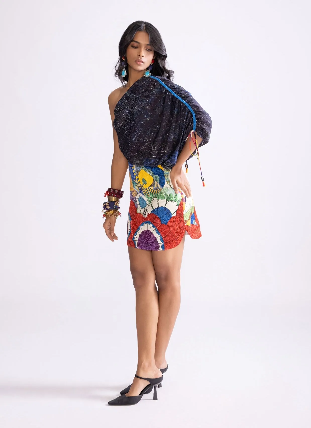 Dora printed mini dress
