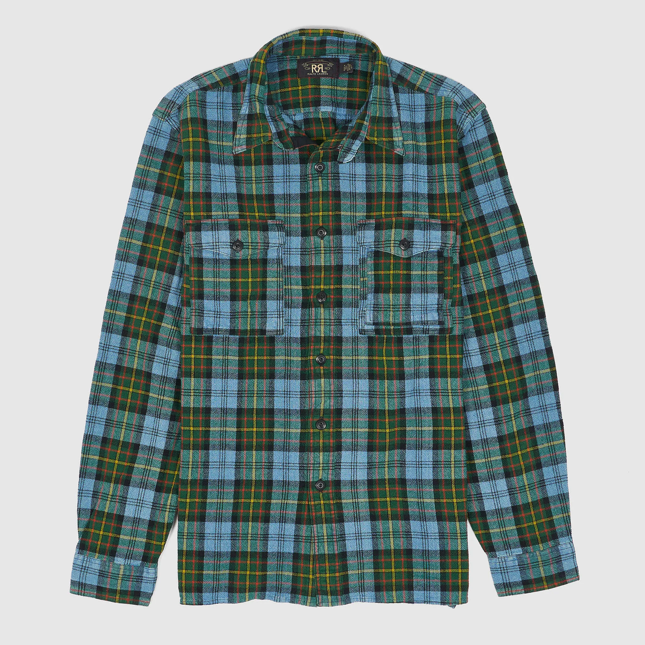 Double RL Medium Weight Plaid Country Shirt