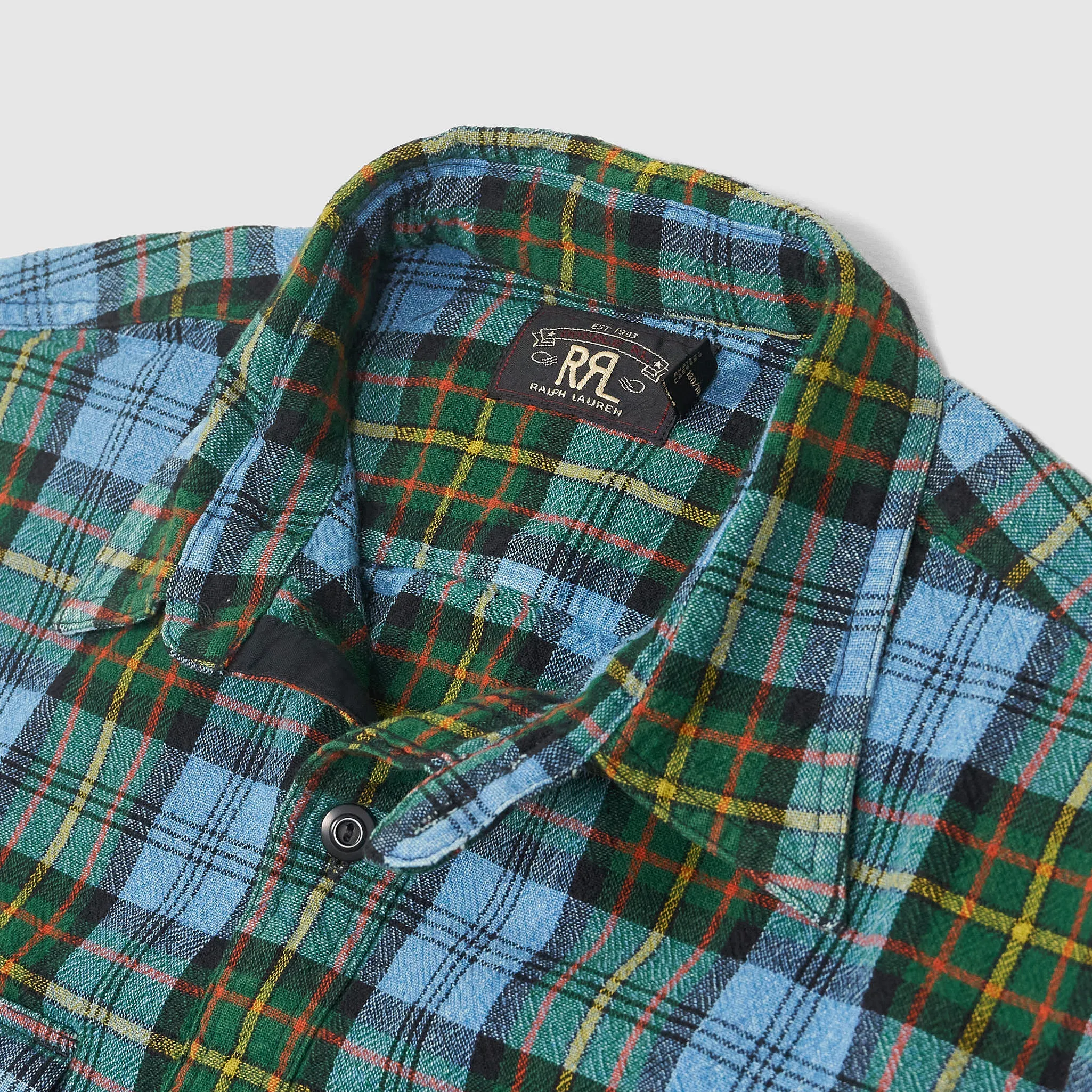 Double RL Medium Weight Plaid Country Shirt