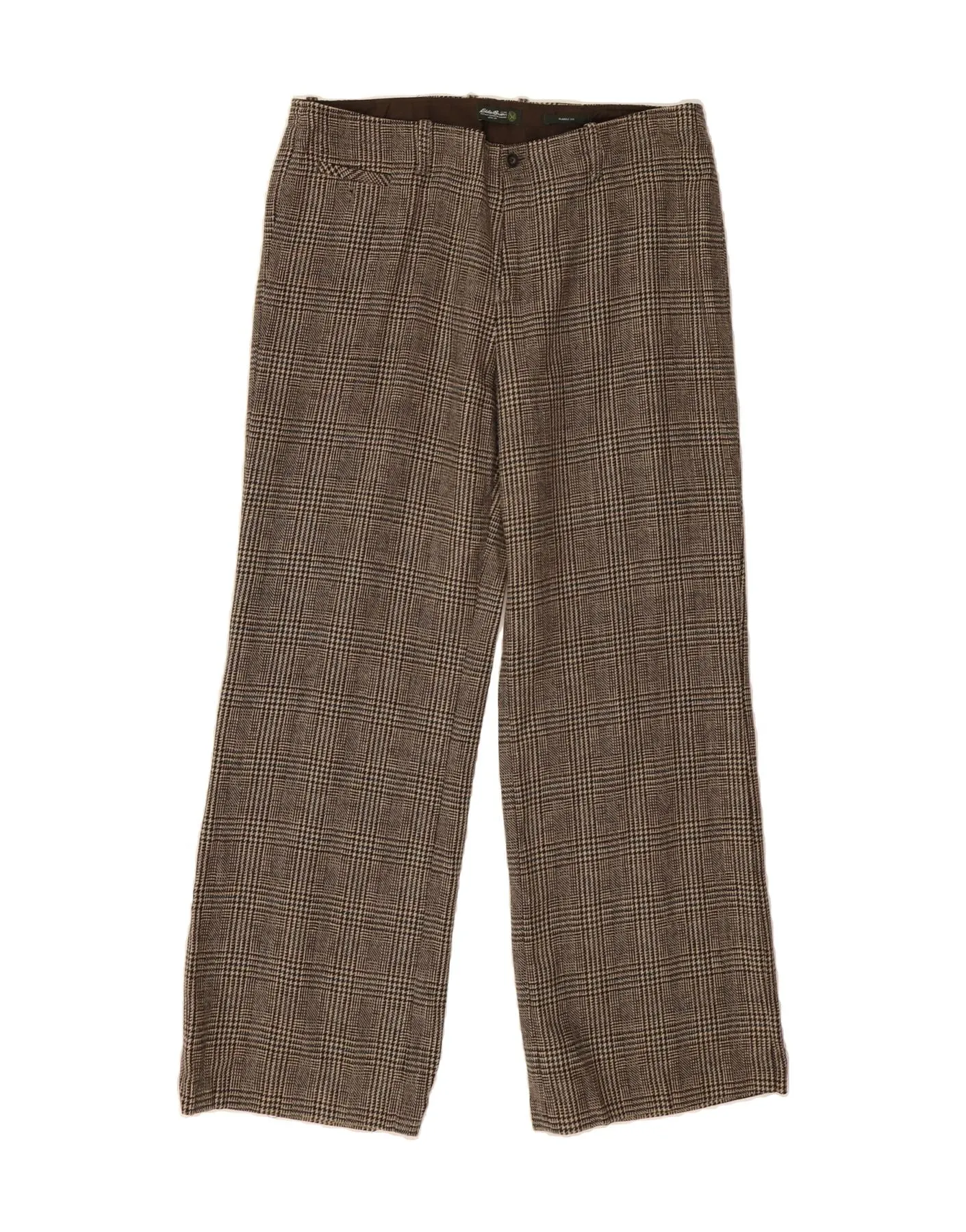 EDDIE BAUER Womens Blakely Fit Casual Trousers US 14 XL W36 L31 Brown