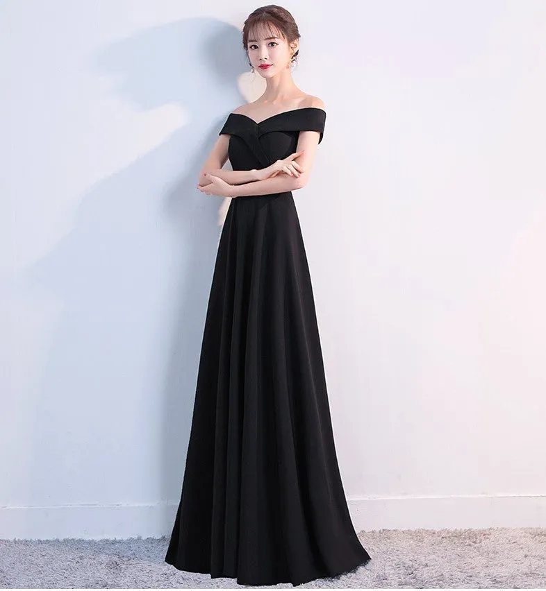 Ella Elegant off-the-shoulder gown