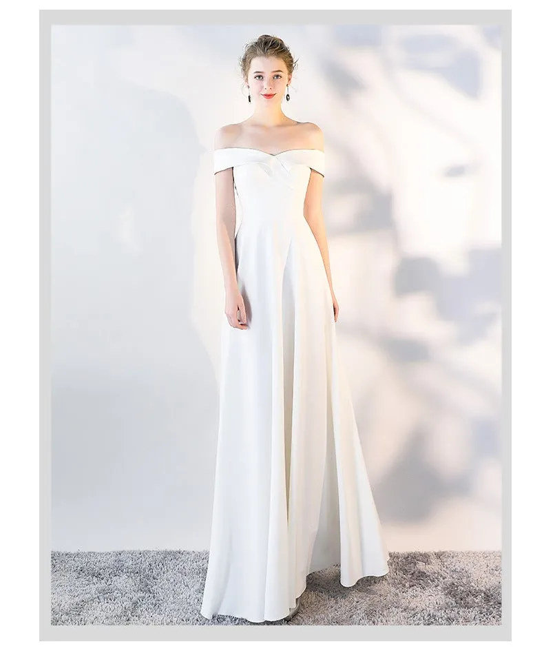 Ella Elegant off-the-shoulder gown