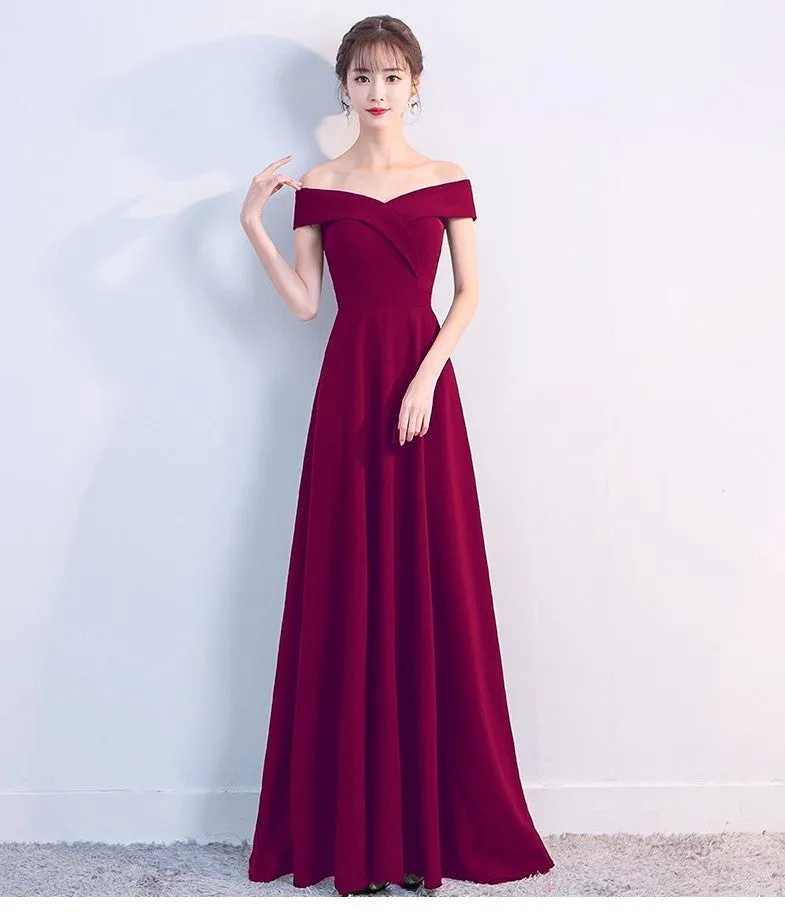 Ella Elegant off-the-shoulder gown