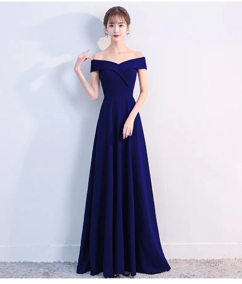 Ella Elegant off-the-shoulder gown