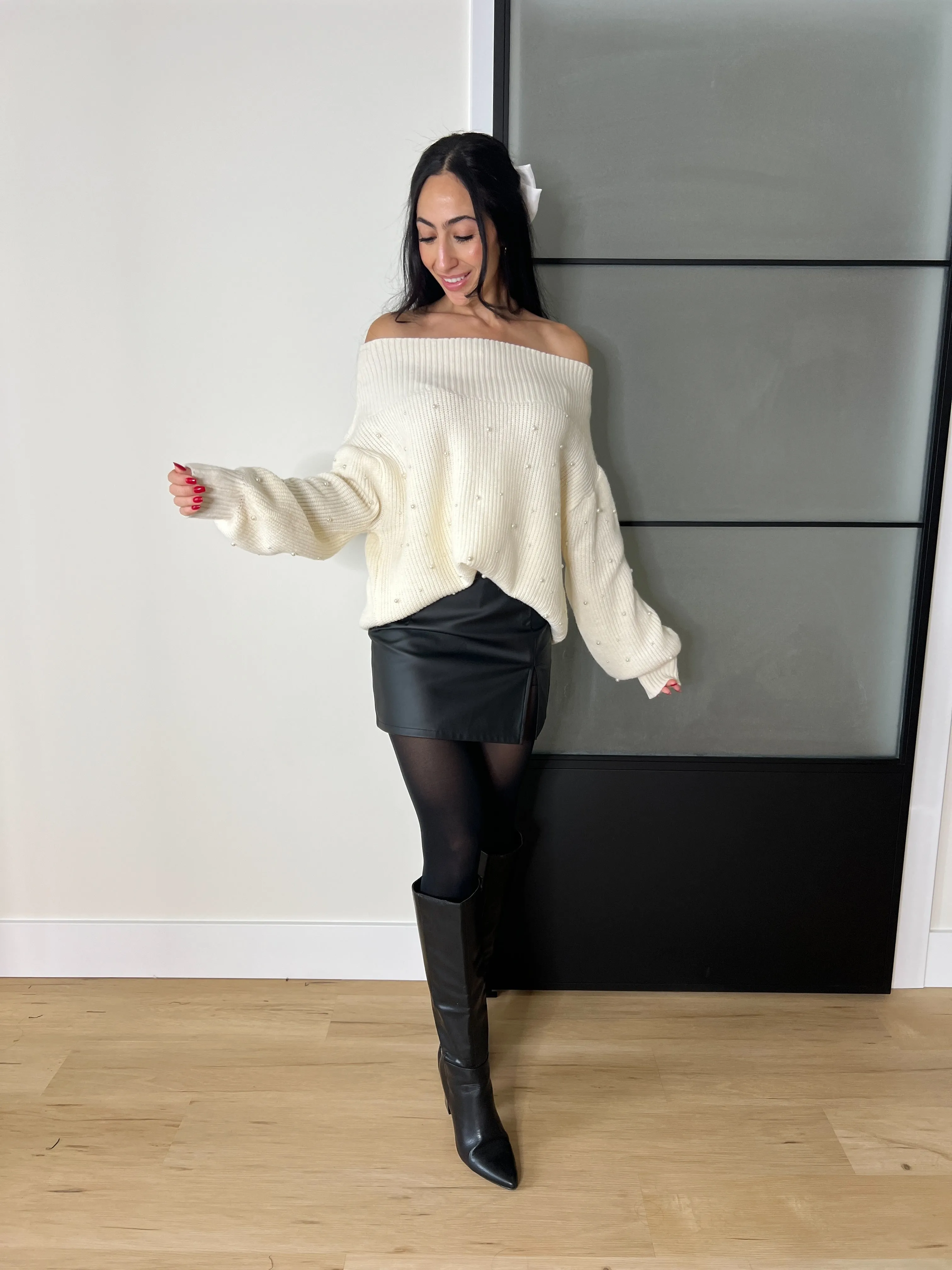 Ella Off the Shoulder Sweater