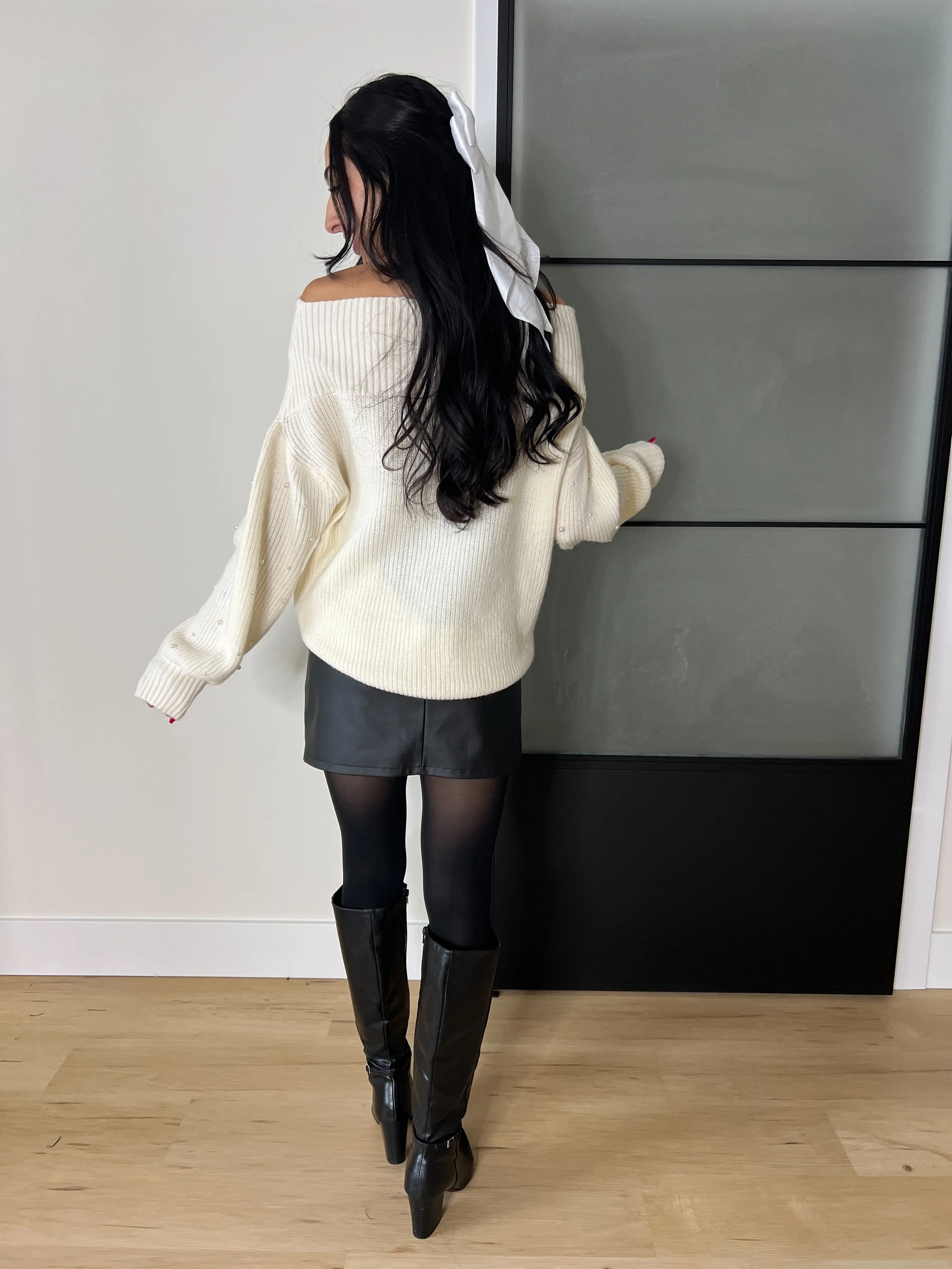 Ella Off the Shoulder Sweater
