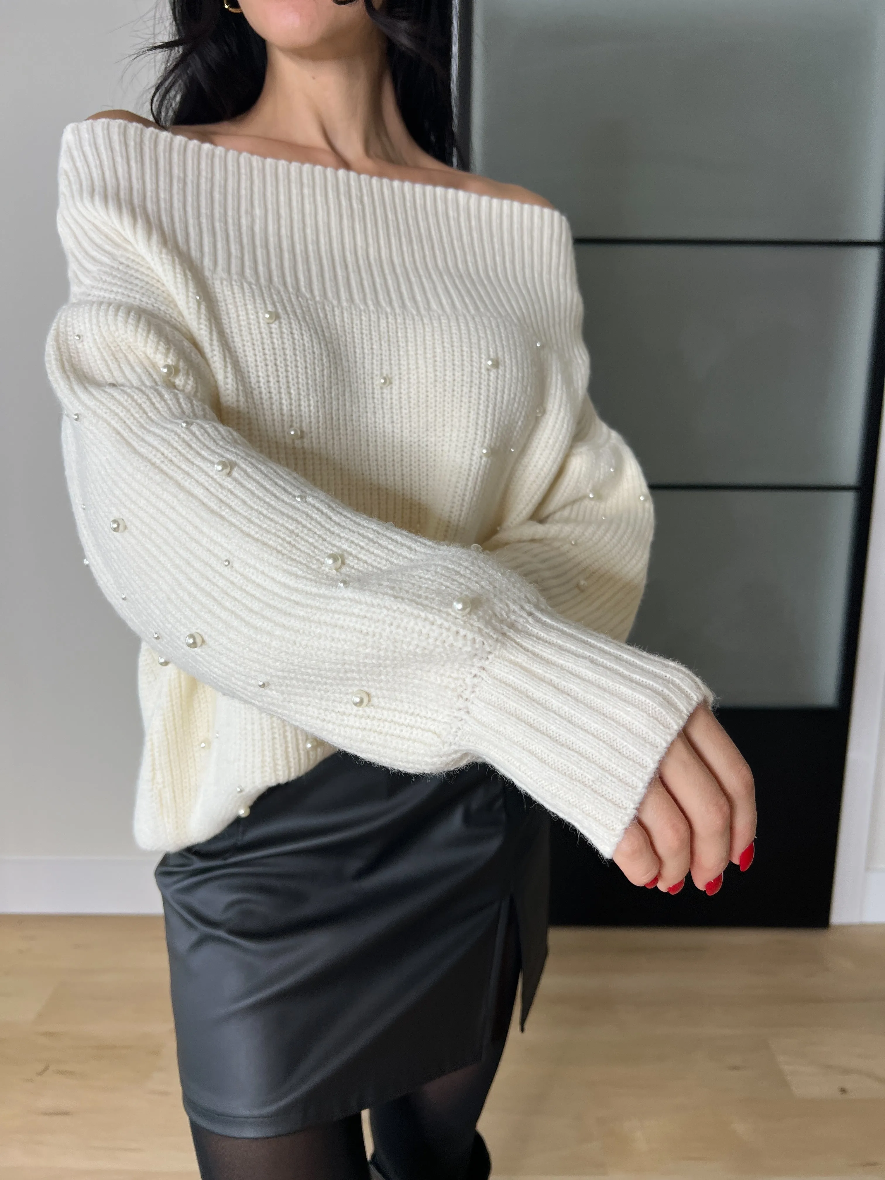 Ella Off the Shoulder Sweater