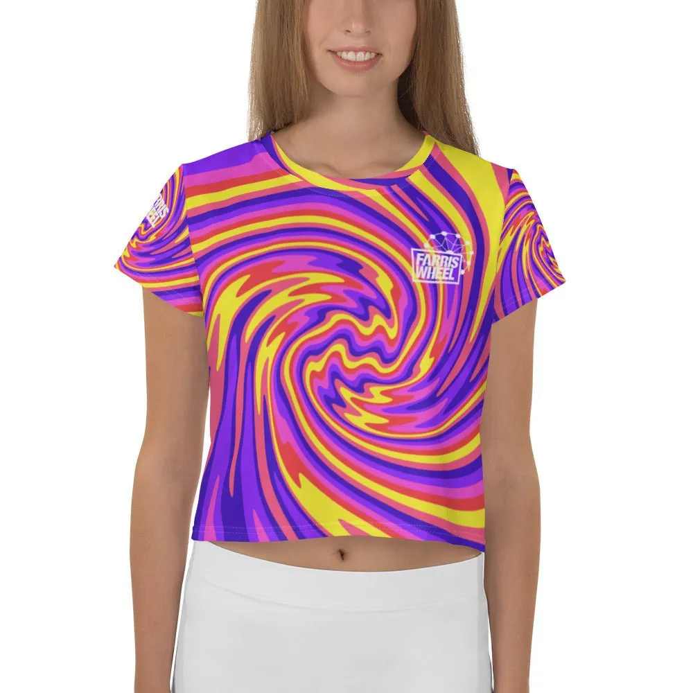 Farris Wheel Funky Carnival Crop Tee