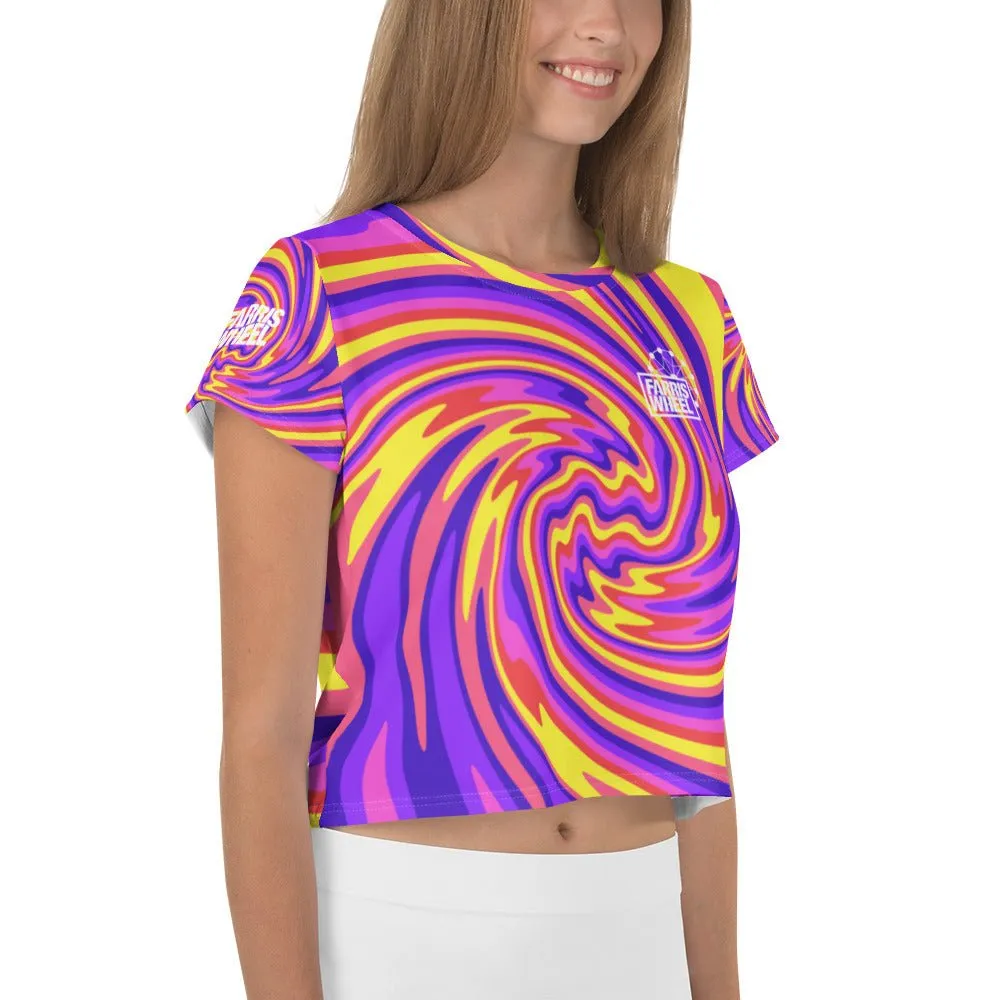 Farris Wheel Funky Carnival Crop Tee