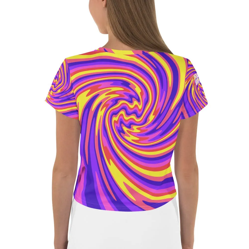 Farris Wheel Funky Carnival Crop Tee