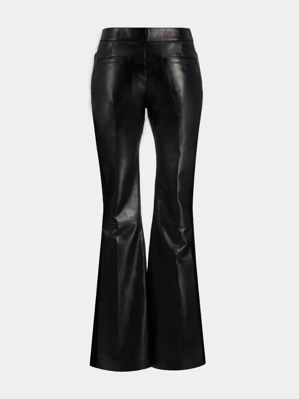 Flared Leather Trousers