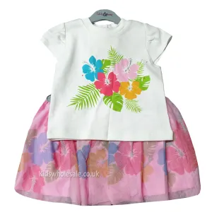 Floral Girls T-Shirt & Tutu Set 2-5 Years (P16823)