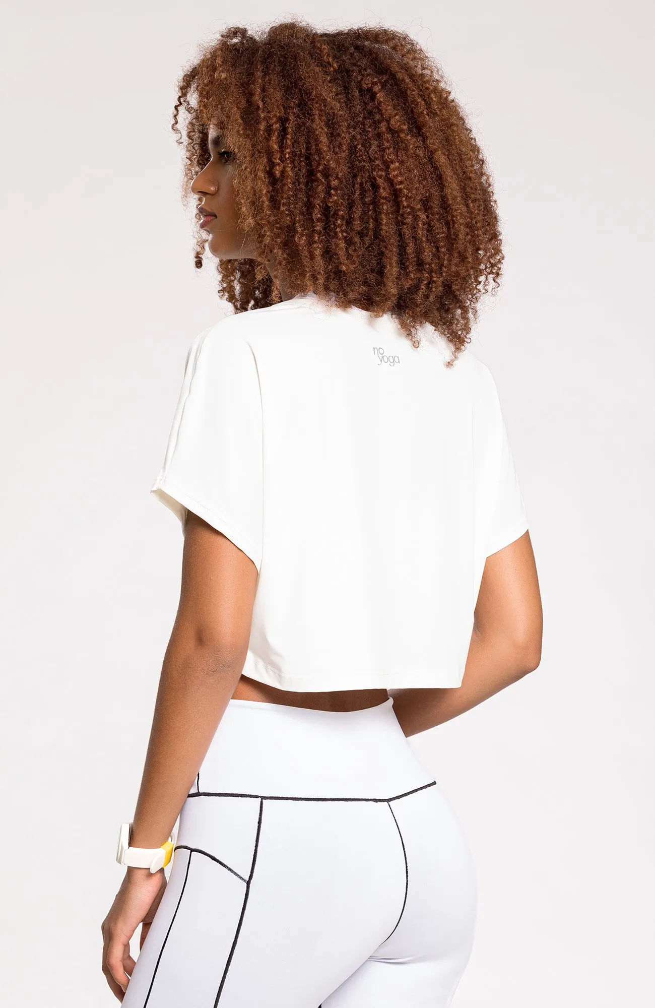 Fluity Cropped RioAir™ Short Sleeve Off-white