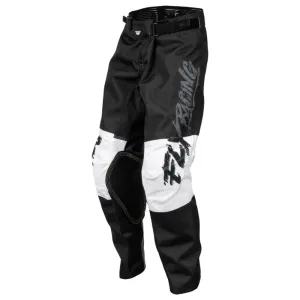 Fly Kinetic Khaos Youth Motocross Pants Grey / Black / White