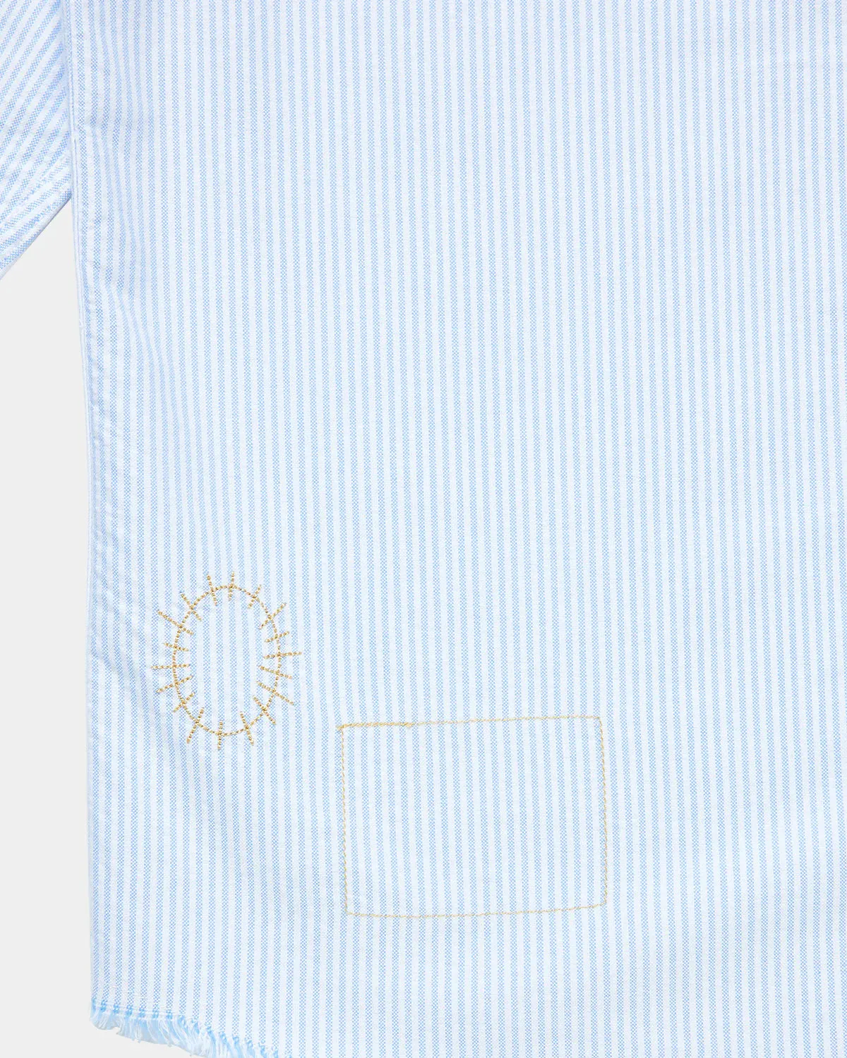 Frayed Oxford Shirt - Blue