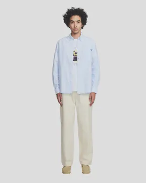 Frayed Oxford Shirt - Blue