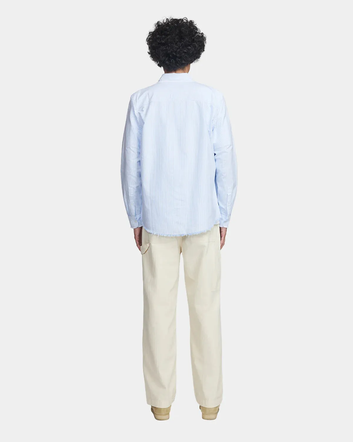 Frayed Oxford Shirt - Blue