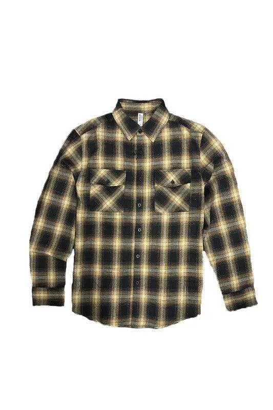 Full Plaid Checkered Flannel Long Sleeve