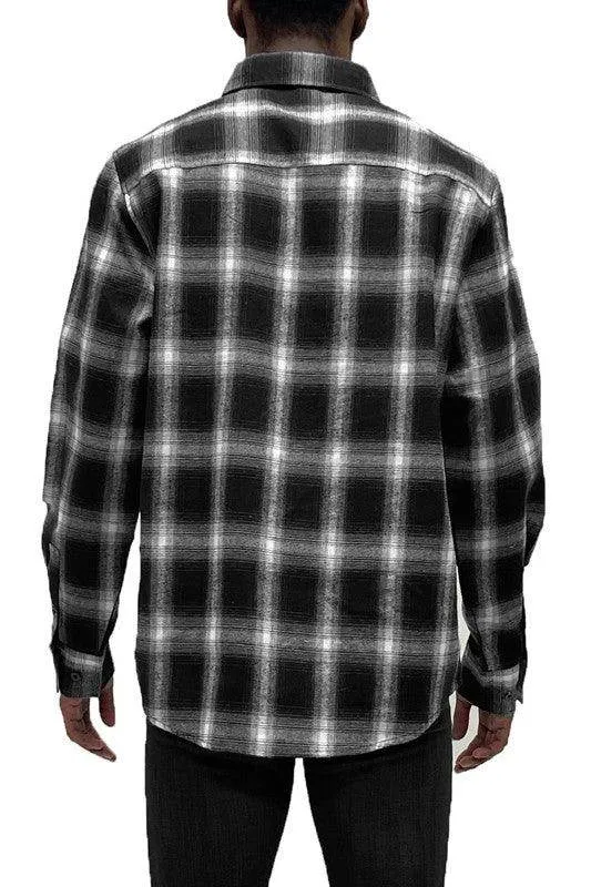 Full Plaid Checkered Flannel Long Sleeve