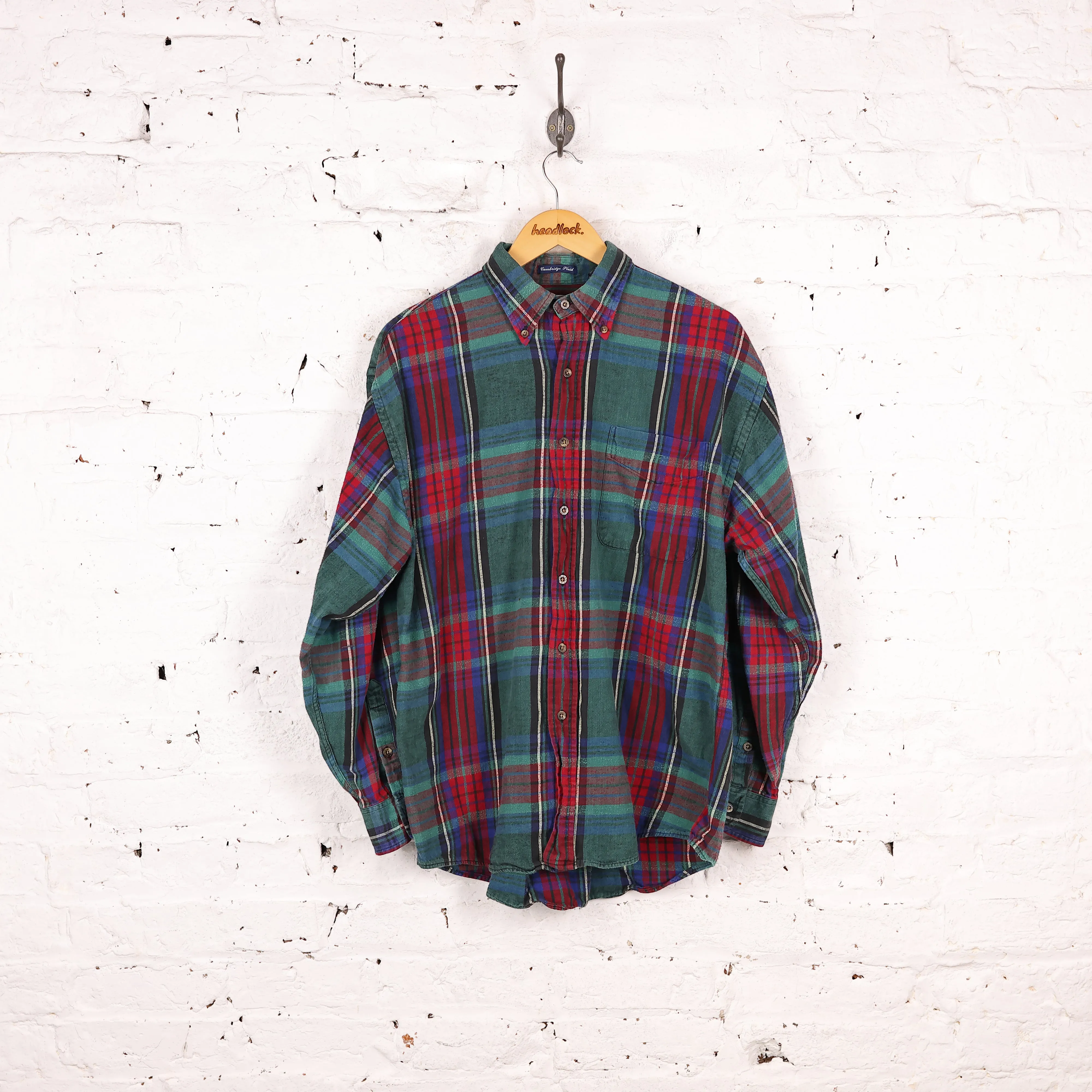 Gant Cambridge Plaid Check Shirt - Green - M